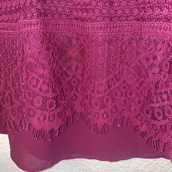 LUCKY long knit sheer lace shirt sweater thermal S hippie oversize lagen soft - Picture 5 of 7